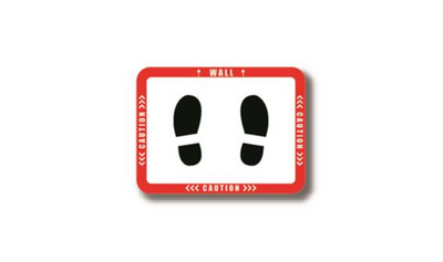 24" x 18" RECTANGLE SIGNS - Rectangle Sign "Caution / Wall" - DSV-SIGN 432 #2989 -UEN