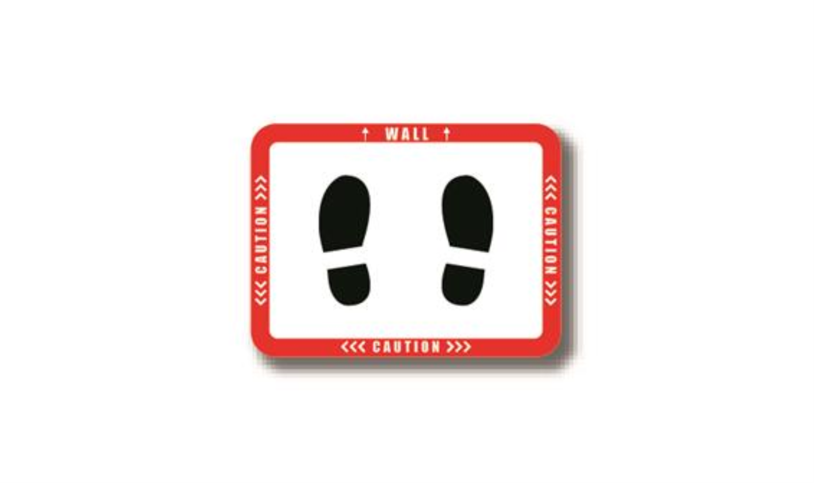36" x 27" RECTANGLE SIGNS -  Rectangle Sign "Caution / Wall" - LS-SIGN 972 #2991 -UEN