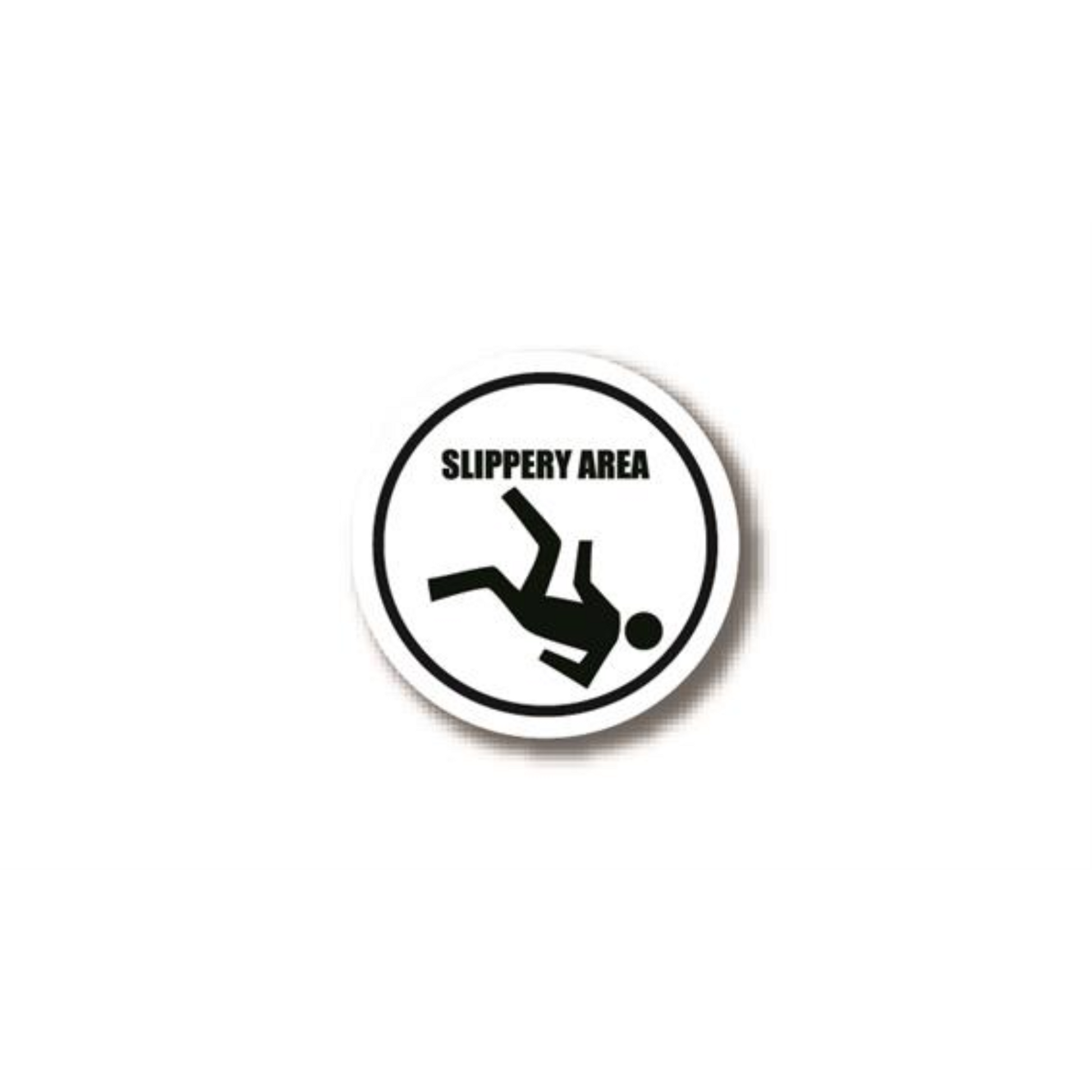 32" CIRCLE SIGNS -  Circle Sign - Slippery Area (Pedestrian) - DSV-SIGN 1024 #3021 -UEN