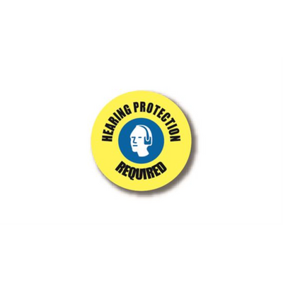 16" CIRCLE SIGNS - Circle Sign - HEARING PROTECTION REQUIRED - LS-SIGN 256 #3065 -UEN