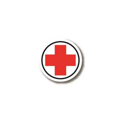 32" CIRCLE SIGNS -  Circle Sign - (First Aid Cross) - DSV-SIGN 1024 #3084 -UEN