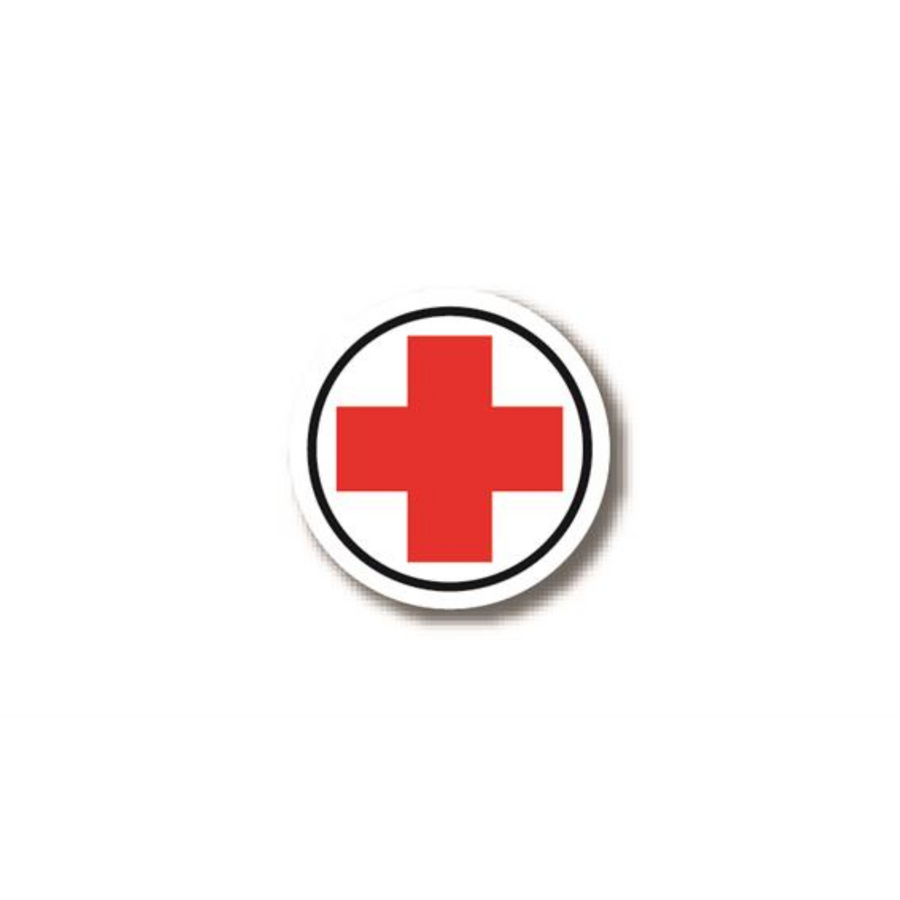 24" CIRCLE SIGNS -  Circle Sign - (First Aid Cross) - DSV-SIGN 576 #3082 -UEN