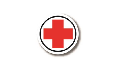 24" CIRCLE SIGNS - Circle Sign - (First Aid Cross) - LS-SIGN 576 #3082 -UEN