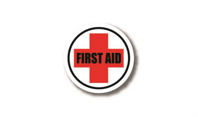 30" CIRCLE SIGNS - Circle Sign - FIRST AID (Cross) - LS-SIGN 900 #3090 -UEN