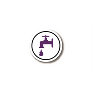 30" CIRCLE SIGNS -  Circle Sign - Faucet Dripping - LS-SIGN 900 #3104 -UEN