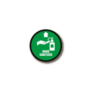 30" CIRCLE SIGNS -  Circle Sign "Hand Sanitizer" - LS-SIGN 900 #3992 -UEN