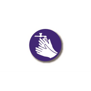 24" CIRCLE SIGNS -  Circle Sign - Washing Hands - LS-SIGN 576 #6171 -UEN