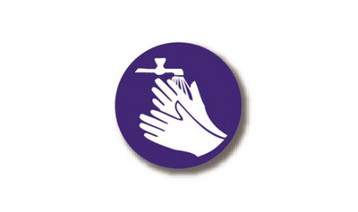 20" CIRCLE SIGNS - Circle Sign - Washing Hands - LS-SIGN 400 #6170 -UEN