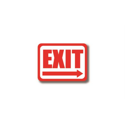 12" x 9" RECTANGLE SIGNS - Rectangle Sign - Exit - LS-SIGN 108 #0301 -UEN