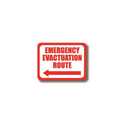 50" x 32" RECTANGLE SIGNS -  Rectangle Sign - Emergency Evacuation Route - LS-SIGN 1600 #0310 -UEN