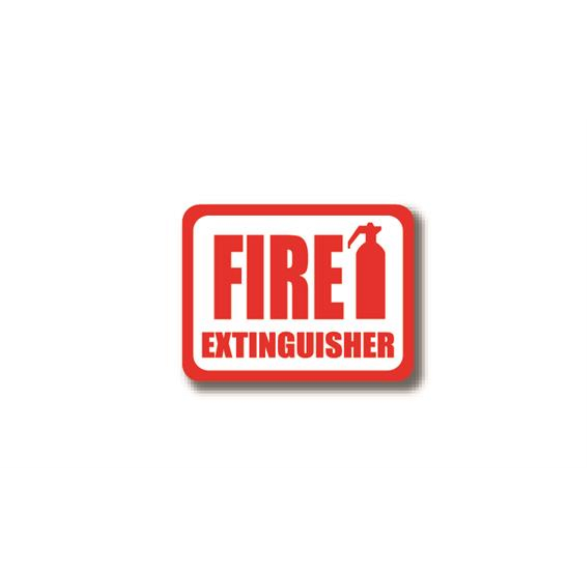 12" x 12" RECTANGLE SIGNS - Rectangle Sign - Fire Extinguisher - LS-SIGN 144 #7003 -UEN