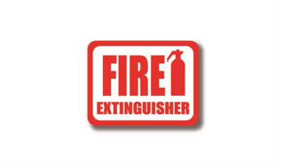 30" x 21" RECTANGLE SIGNS - Rectangle Sign - Fire Extinguisher - LS-SIGN 630 #0313 -UEN