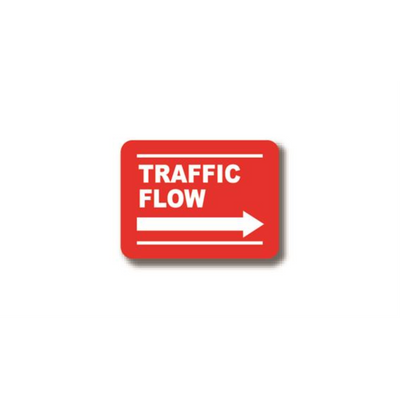 12" x 12" RECTANGLE SIGNS - Rectangle Sign - Traffic Flow - DSV-SIGN 144 #7006 -UEN