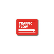 12" x 12" RECTANGLE SIGNS -  Rectangle Sign - Traffic Flow - DSV-SIGN 144 #7006 -UEN