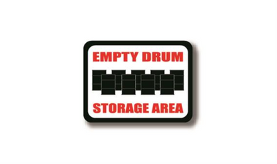 12" x 12" RECTANGLE SIGNS - Rectangle Sign - Empty Drum Storage Area - DSV-SIGN 144 #7013 -UEN