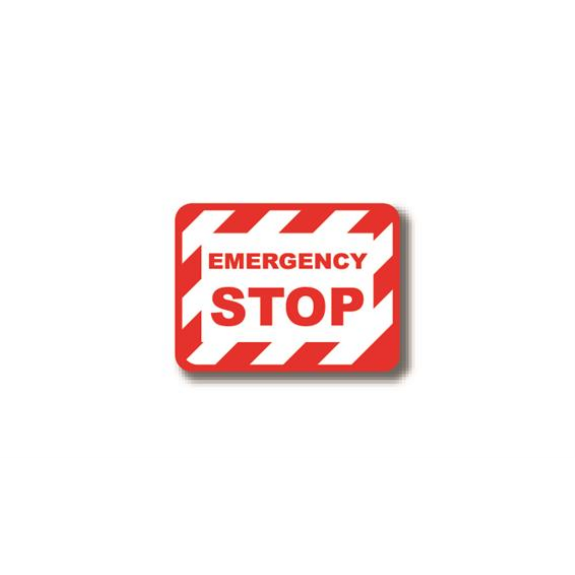 50" x 32" RECTANGLE SIGNS -  Rectangle Sign - Emergency Stop - LS-SIGN 1600 #0365 -UEN