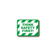 12" x 9" RECTANGLE SIGNS -  Rectangle Sign - Think Safety First - DSV-SIGN 108 #0371 -UEN