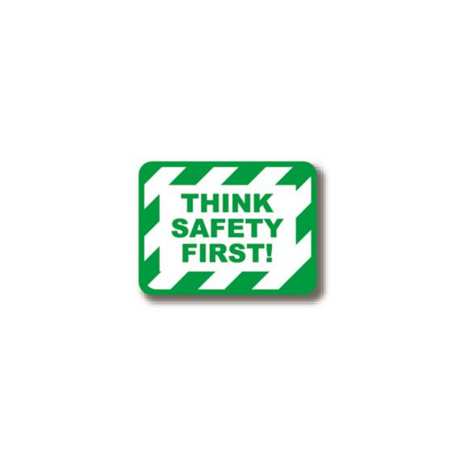 36" x 27" RECTANGLE SIGNS -  Rectangle Sign - Think Safety First - DSV-SIGN 972 #0374 -UEN