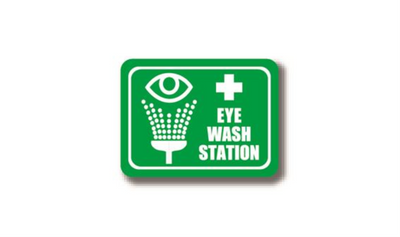 12" x 9" RECTANGLE SIGNS - Rectangle Sign - Eye Wash Station - DSV-SIGN 108 #2105 -UEN