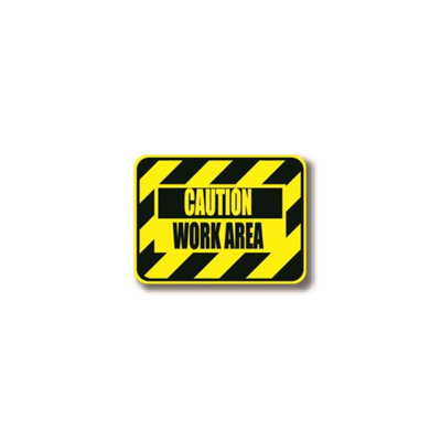 36" x 27" RECTANGLE SIGNS -  Rectangle Sign - Caution Work Area - DSV-SIGN 972 #2113 -UEN