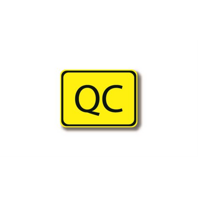 50" x 32" RECTANGLE SIGNS -  Rectangle Sign - QC - DSV-SIGN 1600 #2134 -UEN
