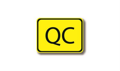 12" x 12" RECTANGLE SIGNS - Rectangle Sign - QC - DSV-SIGN 144 #7026 -UEN