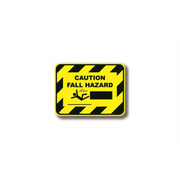 12" x 9" RECTANGLE SIGNS -  Rectangle Sign - Caution Fall Hazard - LS-SIGN 108 #2140 -UEN
