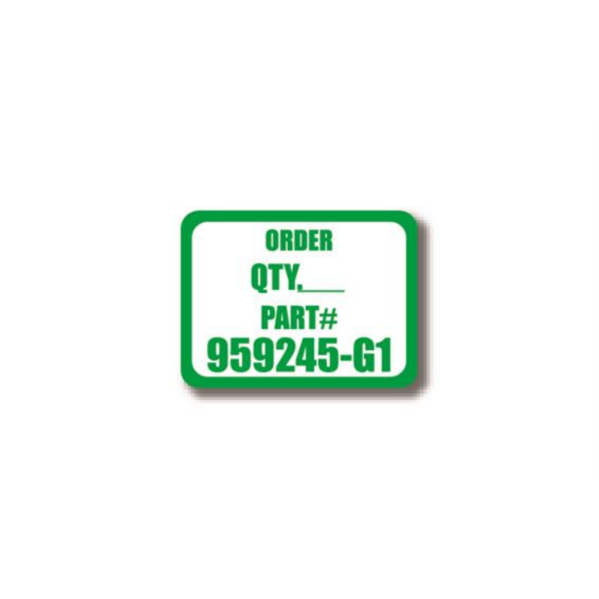 36" x 27" RECTANGLE SIGNS -  Rectangle Sign - Order Quantity Part# - LS-SIGN 972 #2148 -UEN