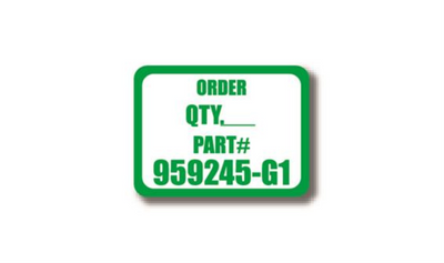 12" x 12" RECTANGLE SIGNS - Rectangle Sign - Order Quantity Part# - DSV-SIGN 144 #7029 -UEN