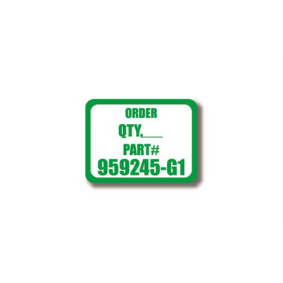 36" x 27" RECTANGLE SIGNS -  Rectangle Sign - Order Quantity Part# - DSV-SIGN 972 #2148 -UEN
