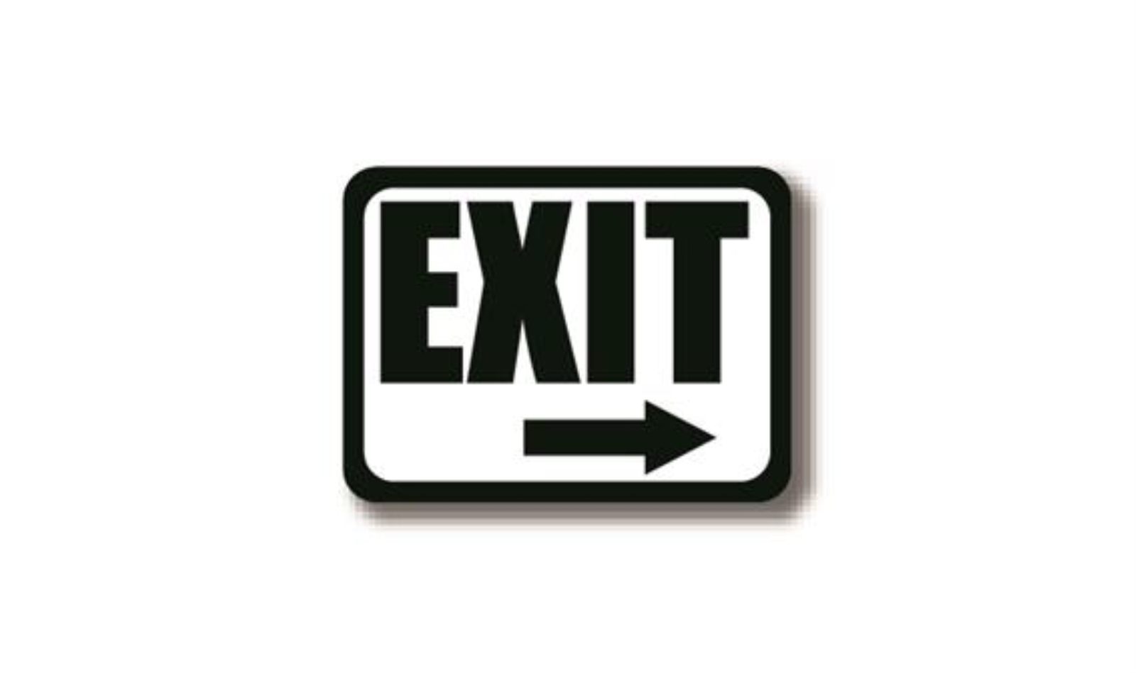 24" x 18" RECTANGLE SIGNS -  Rectangle Sign - Exit - LS-SIGN 432 #2191 -UEN