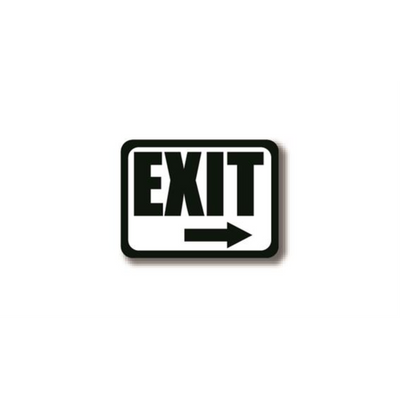 12" x 9" RECTANGLE SIGNS - Rectangle Sign - Exit - LS-SIGN 108 #2190 -UEN