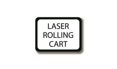 24" x 18" RECTANGLE SIGNS - Rectangle Sign - Laser Rolling Cart - LS-SIGN 432 #2196 -UEN