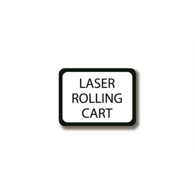 24" x 18" RECTANGLE SIGNS - Rectangle Sign - Laser Rolling Cart - DSV-SIGN 432 #2196 -UEN