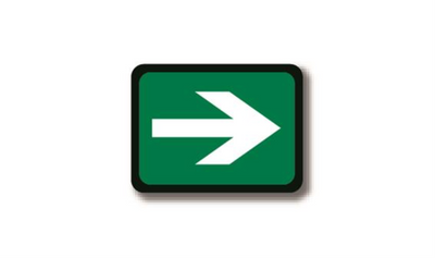30" x 21" RECTANGLE SIGNS - Rectangle Sign - Arrow - DSV-SIGN 630 #2217 -UEN