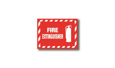 36" x 27" RECTANGLE SIGNS - Rectangle Sign - Fire Extinguisher - DSV-SIGN 972 #2244 -UEN