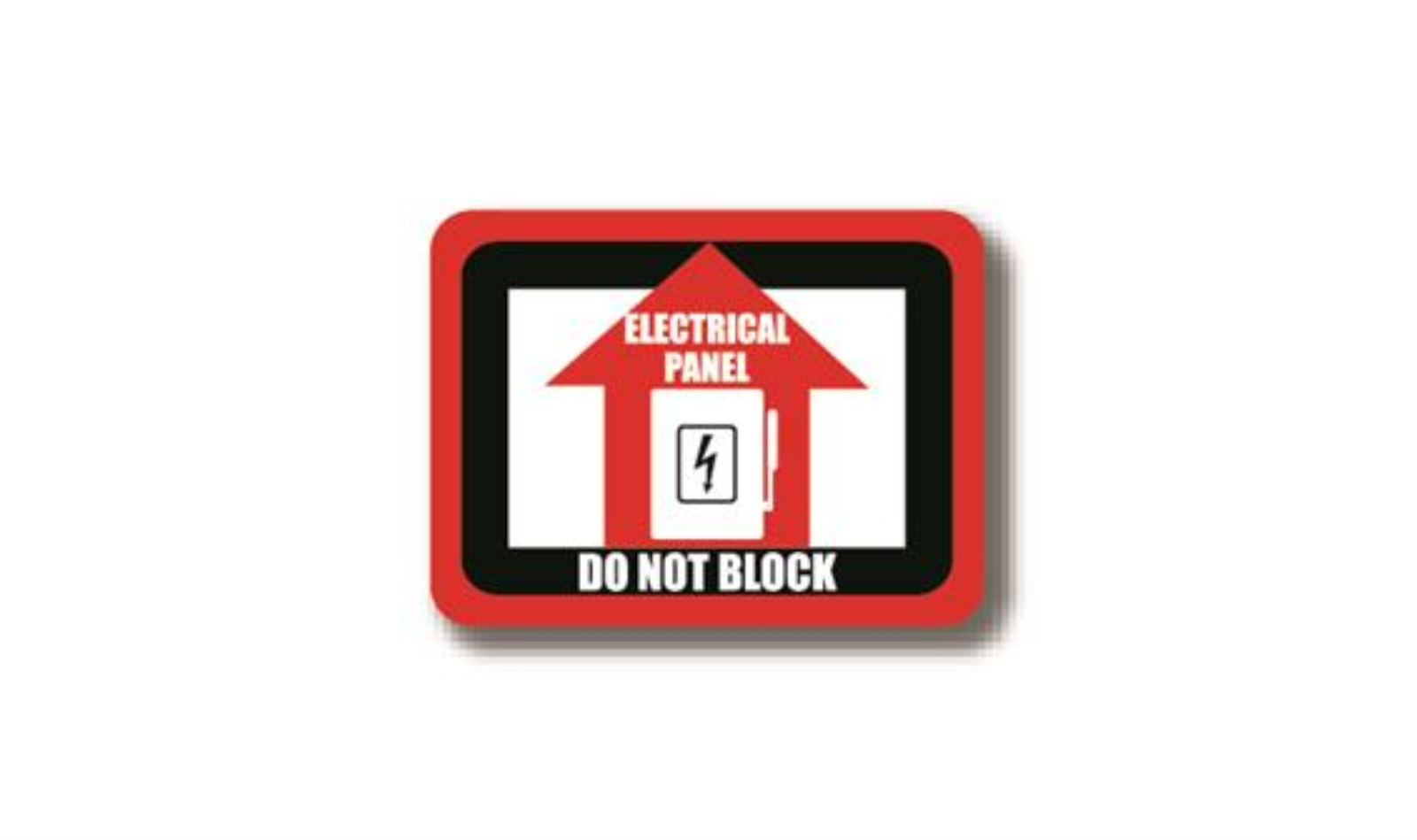 24" x 18" RECTANGLE SIGNS -  Rectangle Sign - Electrical Panel Do Not Block - LS-SIGN 432 #2272 -UEN