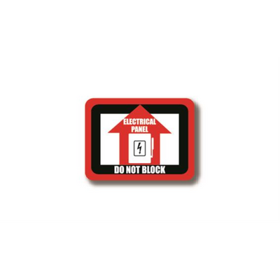 12" x 12" RECTANGLE SIGNS - Rectangle Sign - Electrical Panel Do Not Block - DSV-SIGN 144 #7049 -UEN