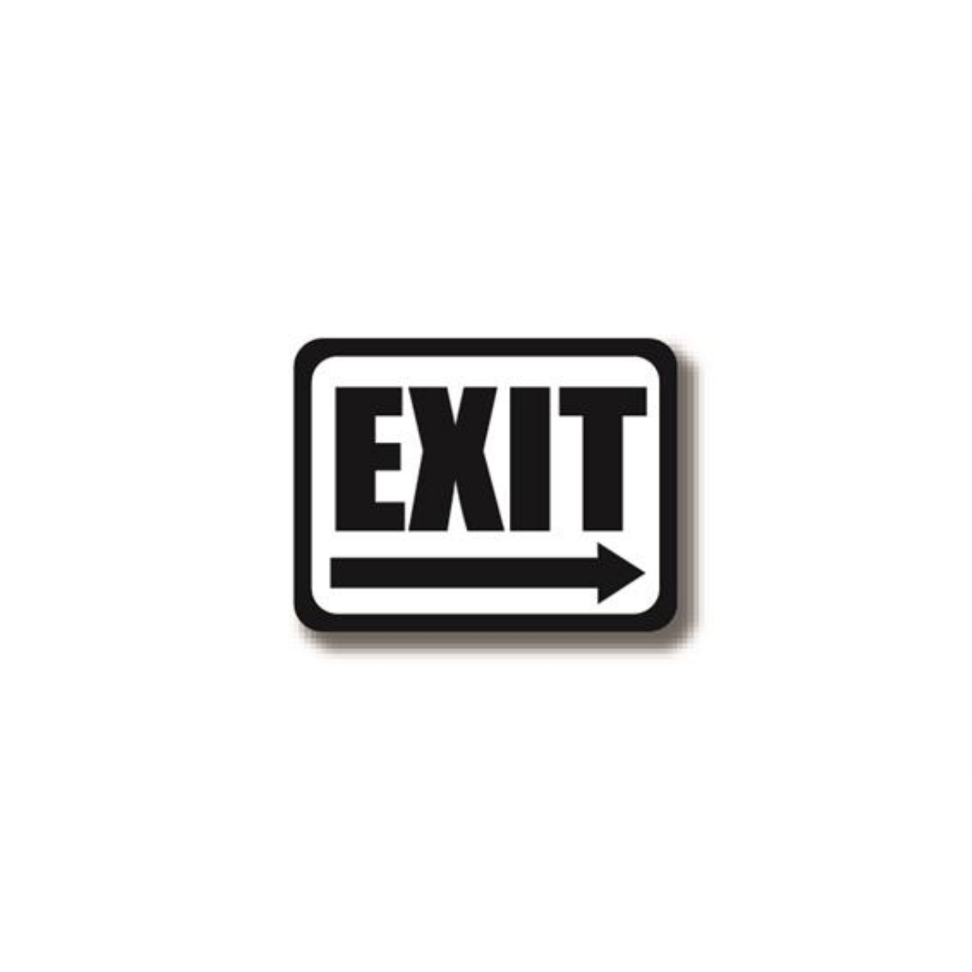 36" x 27" RECTANGLE SIGNS - Rectangle Sign - Exit - DSV-SIGN 972 #2295 -UEN