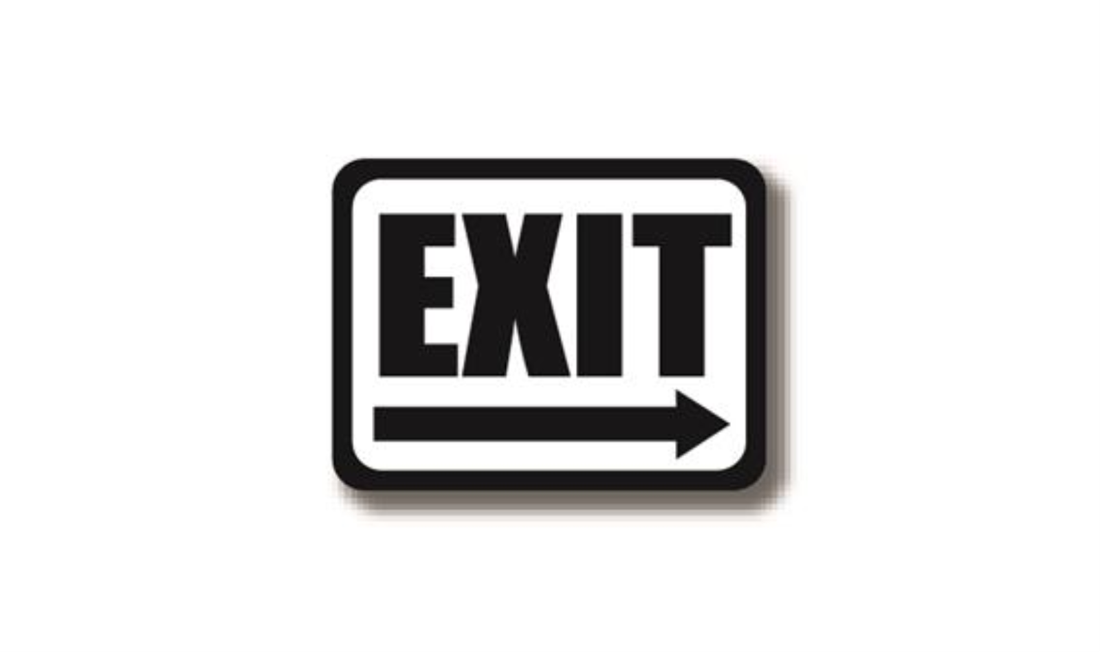 36" x 27" RECTANGLE SIGNS -  Rectangle Sign - Exit - DSV-SIGN 972 #2295 -UEN