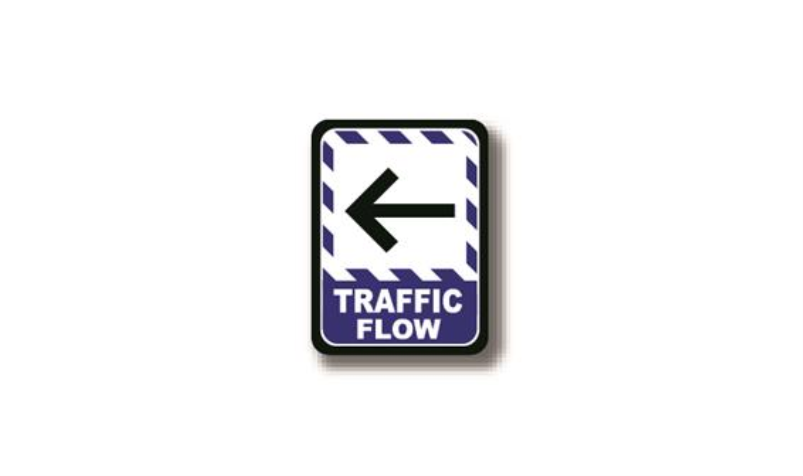 36" x 27" RECTANGLE SIGNS -  Rectangle Sign - Traffic Flow - LS-SIGN 972 #0409 -UEN