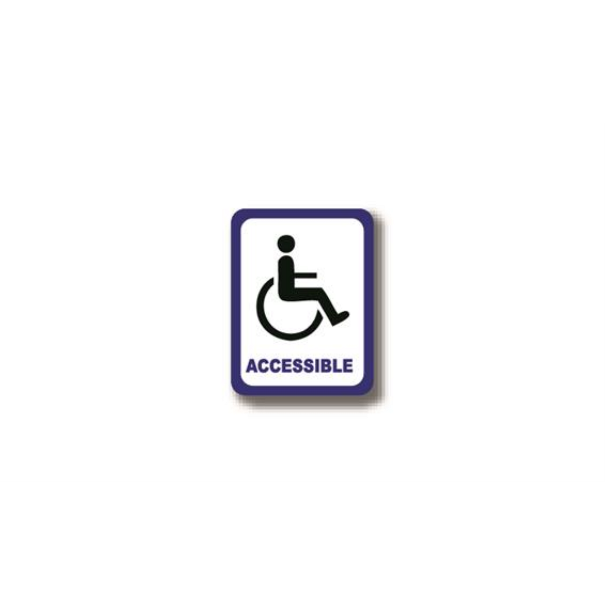 12" x 9" RECTANGLE SIGNS - Rectangle Sign - Accessible - LS-SIGN 108 #0416 -UEN