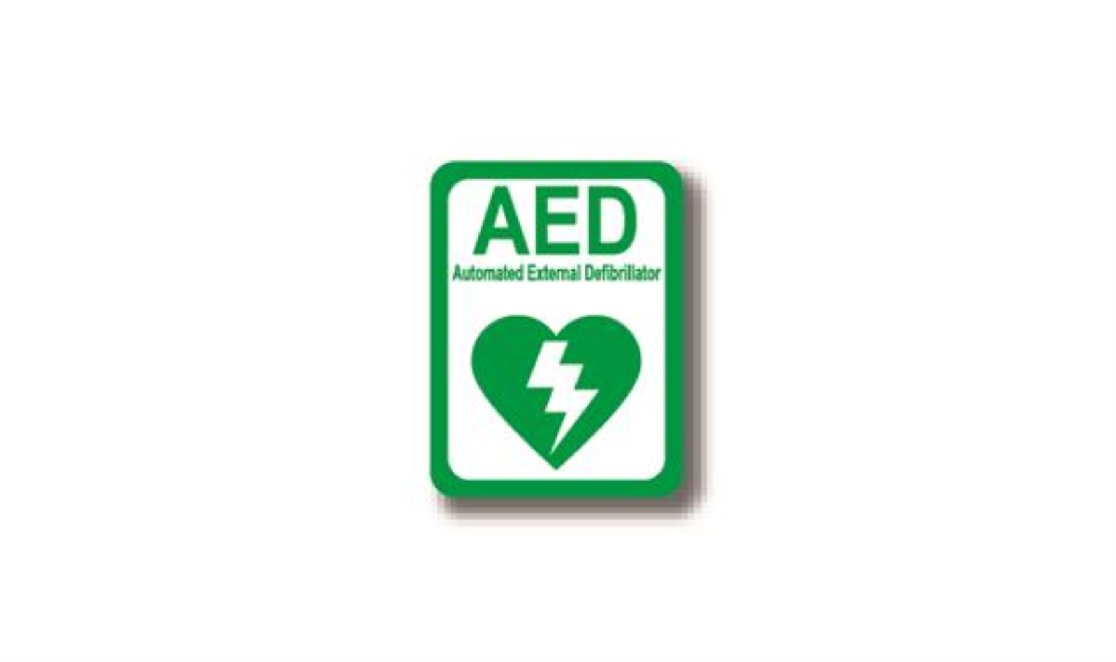 30" x 21" RECTANGLE SIGNS -  Rectangle Sign - AED - DSV-SIGN 630 #2289 -UEN