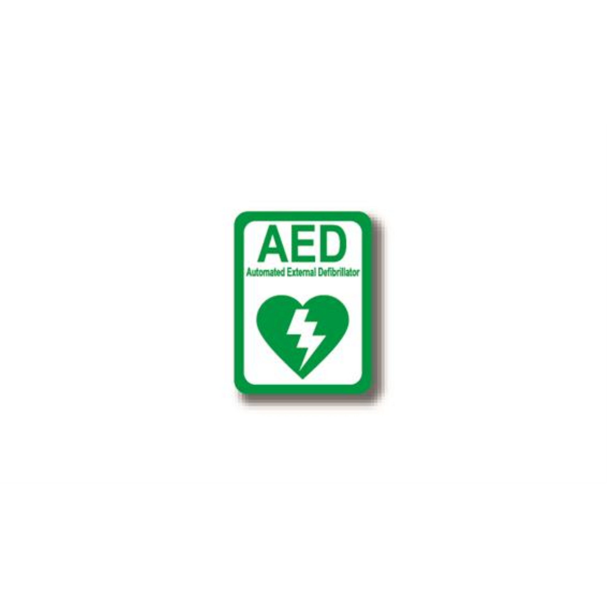 30" x 21" RECTANGLE SIGNS - Rectangle Sign - AED - LS-SIGN 630 #2289 -UEN