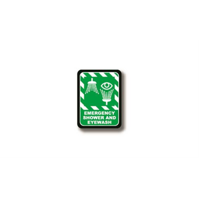 12" x 9" RECTANGLE SIGNS - Rectangle Sign - EMERGENCY SHOWER AND EYEWASH - LS-SIGN 108 #2297 -UEN