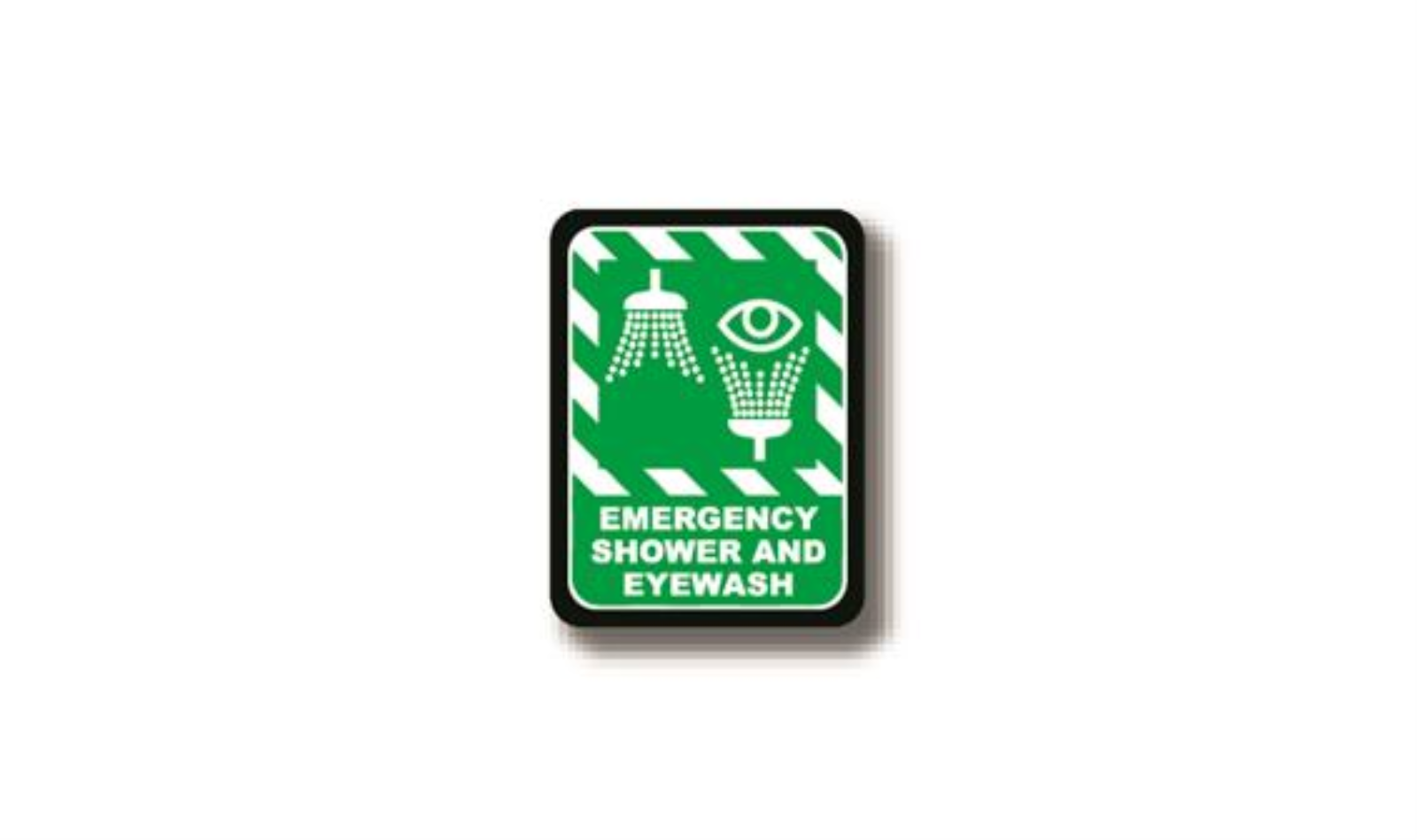 36" x 27" RECTANGLE SIGNS -  Rectangle Sign - EMERGENCY SHOWER AND EYEWASH - LS-SIGN 972 #2300 -UEN