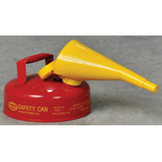 Eagle Type I Steel Safety Can for Flammables - 2 Quart - with Funnel - Flame Arrester - Red - UI4FS