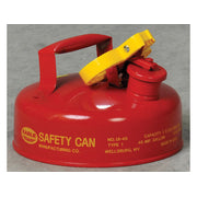 Eagle Type I Steel Safety Can for Flammables - 2 Quart - Flame Arrester - Red - UI4S