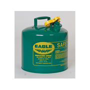 Eagle Type I Steel Safety Can for Combustibles - 5 Gallon - Flame Arrester - Green - UI50SG