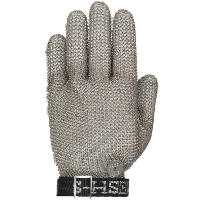 US Mesh Stainless Steel Glove w/Adjustable Strap - Wrist Length - Silver - 1/EA - USM-1105